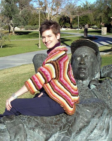 Leftovers for Dinner knitting pattern by Cassie Castillo.  Cardigan sweater that is a great stash buster!