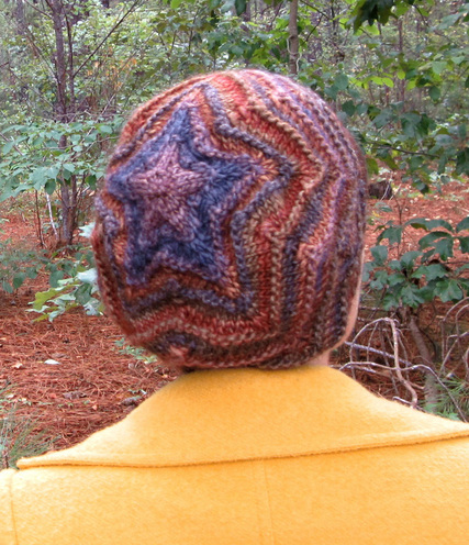 Zoey Star Beret hat knitting pattern by Cassie Castillo