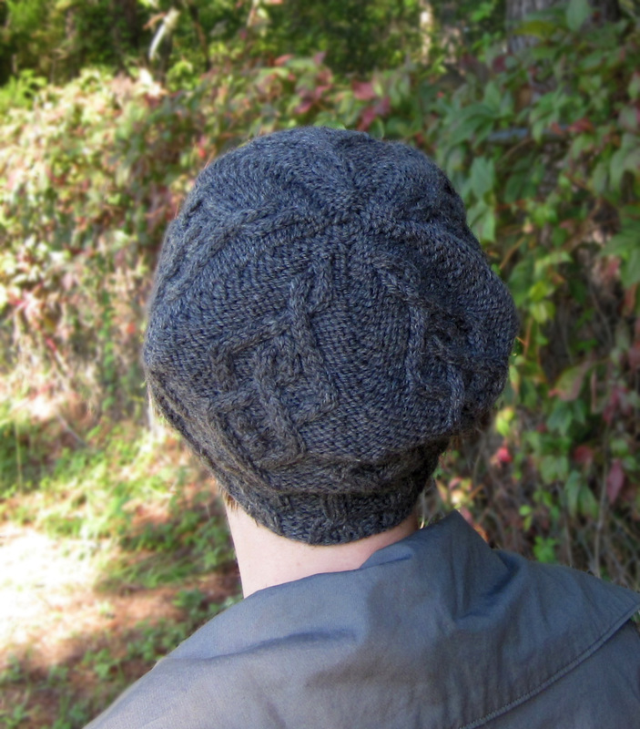 Argyle Cabled Beret hat knitting pattern by Cassie Castillo