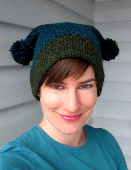 Honeycomb HIve Hat knitting pattern by Cassie Castillo